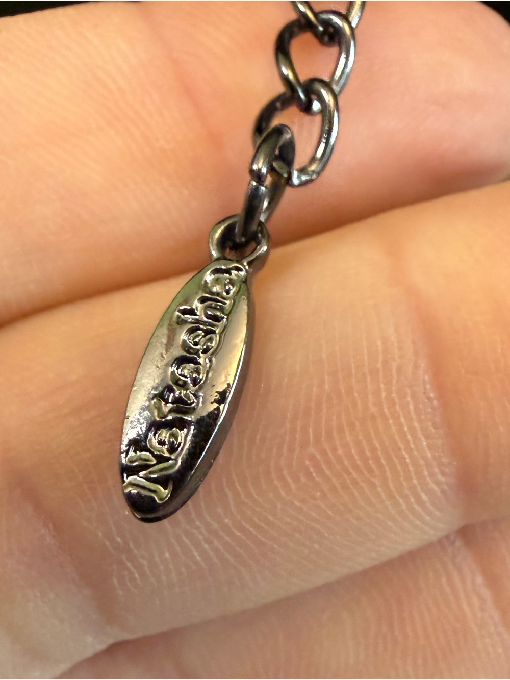 Natasha Couture Gothic Silver Crystal Skull Chainmail Necklace - Picture 12 of 12